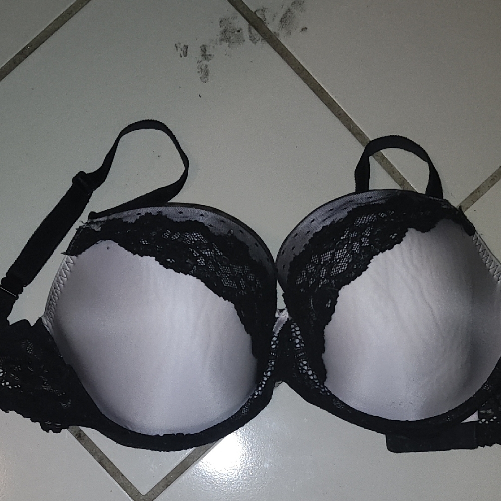 Victoria's Secret Black and White Lace Bra